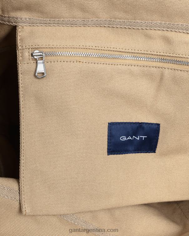 GANT hombres caqui oscuro bolso de mano con escudo de archivo P0P02461