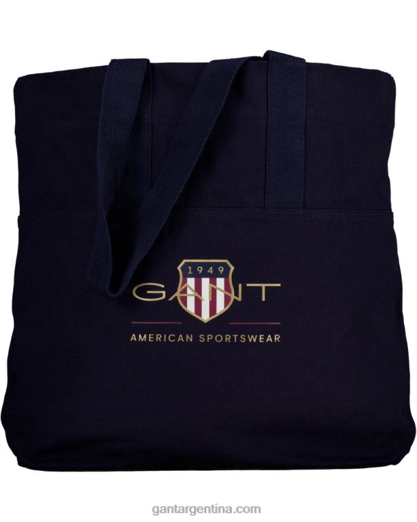 GANT hombres marina bolso de mano con escudo de archivo P0P02457