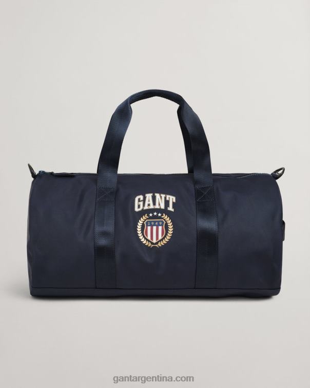 GANT hombres noche azul bolsa de deporte con escudo retro P0P02460