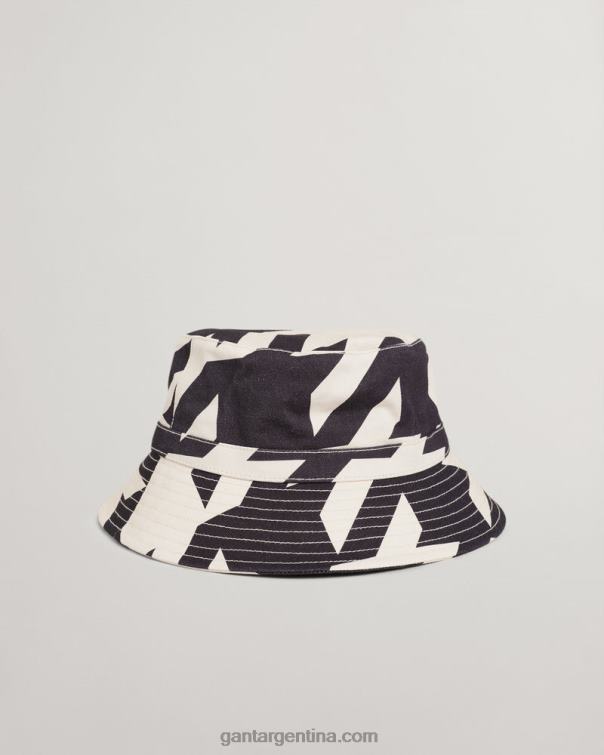 GANT hombres ébano negro sombrero de pescador de pata de gallo P0P02470