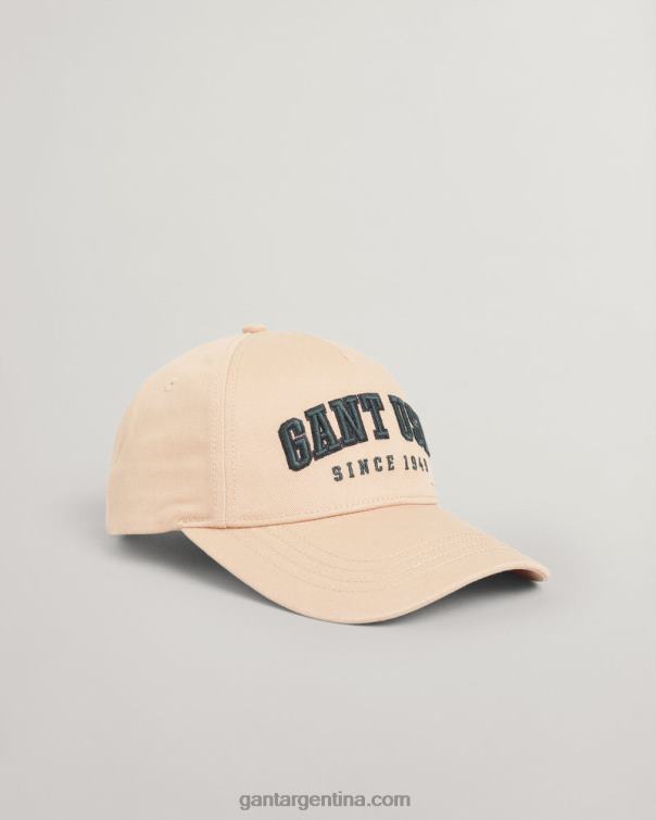 GANT hombres beige avellana gorra gráfica de EE. UU. P0P02509
