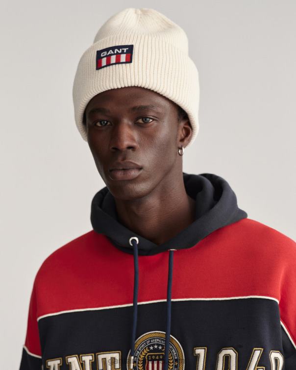 GANT hombres cáscara de huevo gorro con escudo retro P0P02490