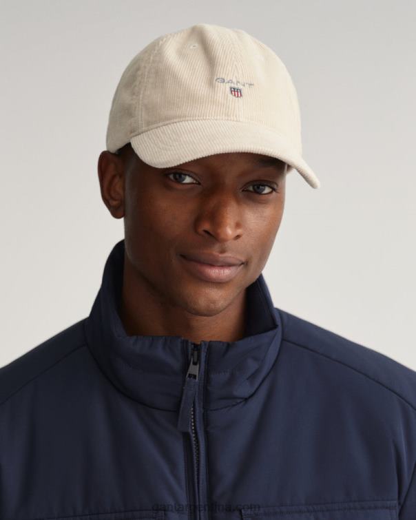 GANT hombres crema gorra de pana P0P02480