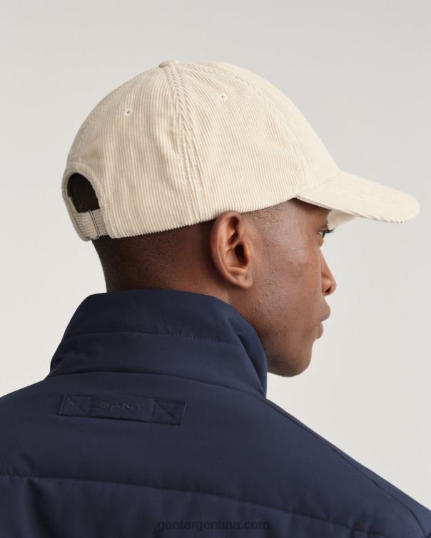 GANT hombres crema gorra de pana P0P02480