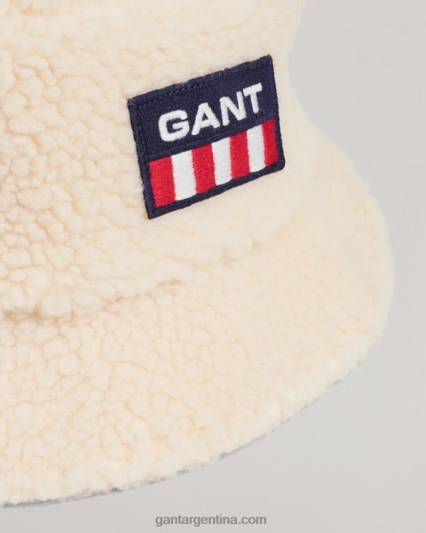 GANT hombres crema sombrero de cubo de pila P0P02486