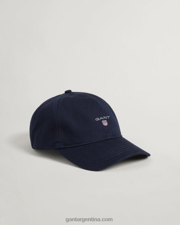 GANT hombres marina gorro de sarga de algodón P0P02494