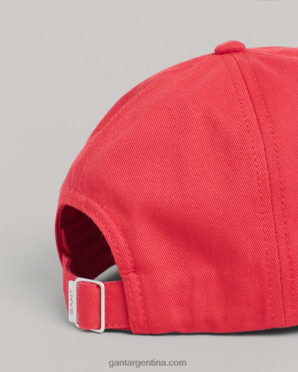 GANT hombres rojo rubí gorro de sarga de algodón P0P02479