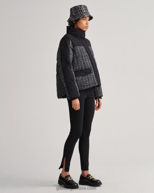 GANT mujer ébano negro sombrero de pescador de tweed P0P02791