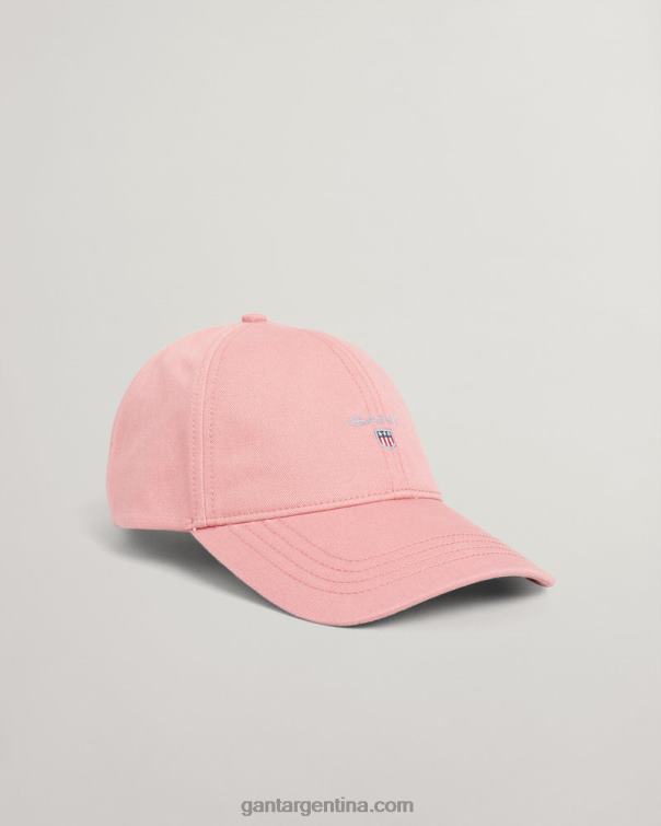 GANT mujer rosa terracota gorro de sarga de algodón P0P02794