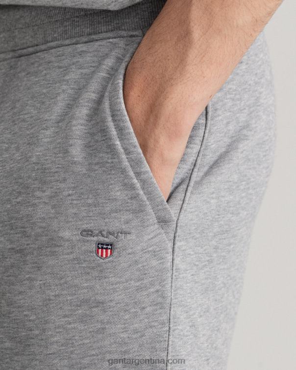 GANT hombres mezcla de grises pantalones cortos de chándal originales P0P02399