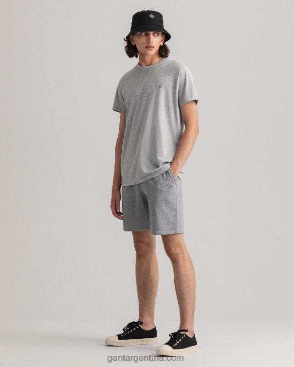GANT hombres mezcla de grises pantalones cortos de chándal originales P0P02399