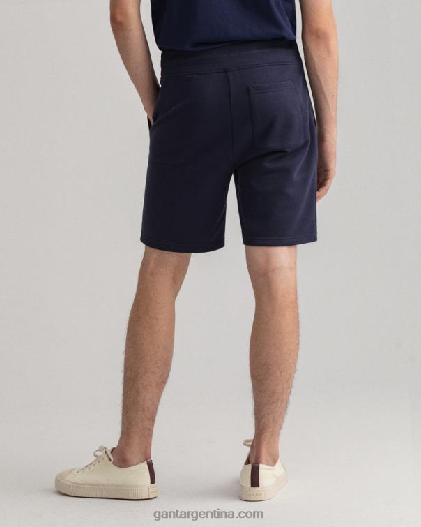 GANT hombres noche azul pantalones cortos de chándal originales P0P02398