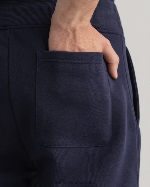 GANT hombres noche azul pantalones cortos de chándal originales P0P02398