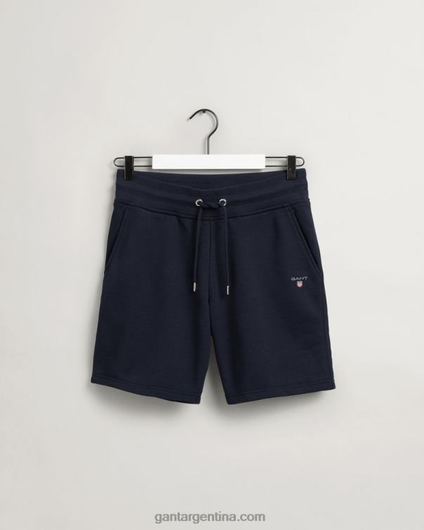 GANT hombres noche azul pantalones cortos de chándal originales P0P02398