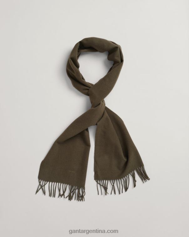 GANT hombres cazador verde bufanda de lana maciza P0P02562
