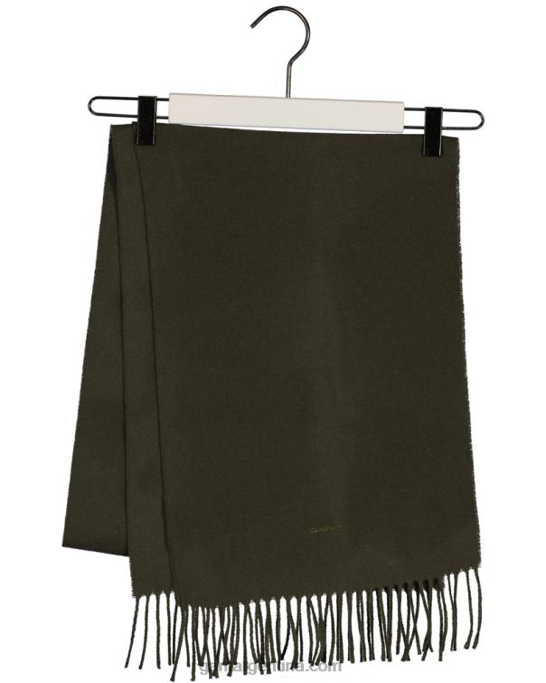 GANT hombres cazador verde bufanda de lana maciza P0P02562