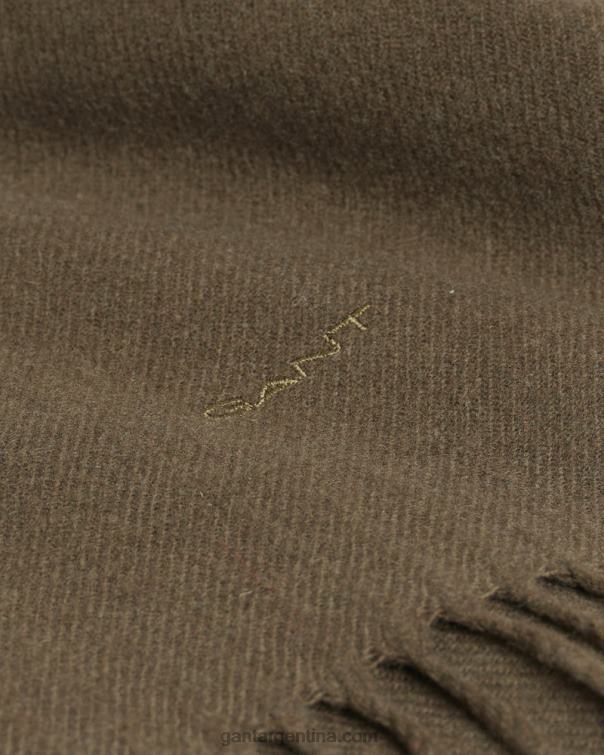 GANT hombres cazador verde bufanda de lana maciza P0P02562