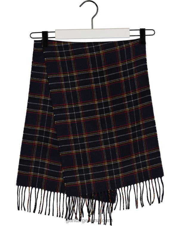 GANT hombres marina bufanda tejida a cuadros P0P02559