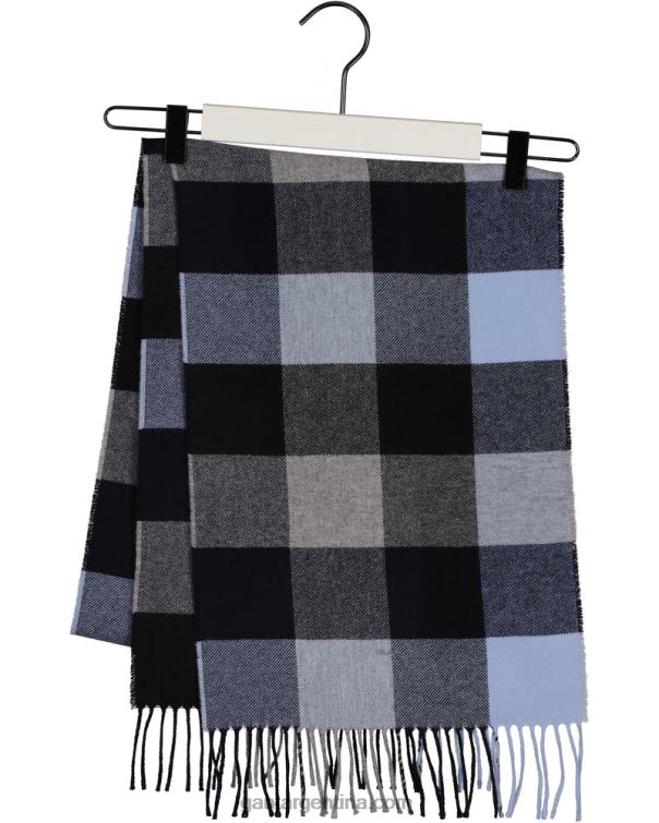 GANT hombres mezcla de grises bufanda a cuadros P0P02570