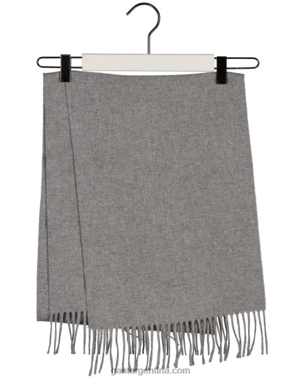 GANT hombres mezcla de grises bufanda de lana maciza P0P02568