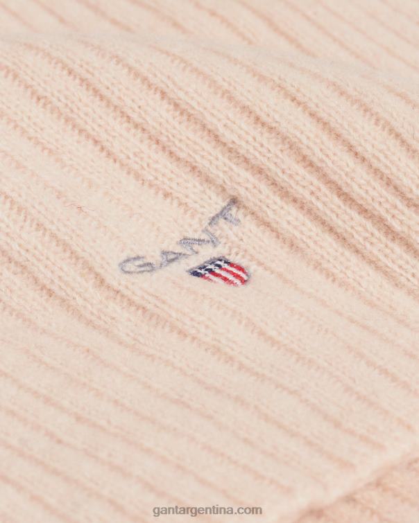 GANT hombres peonía plateada bufanda de punto de lana P0P02567