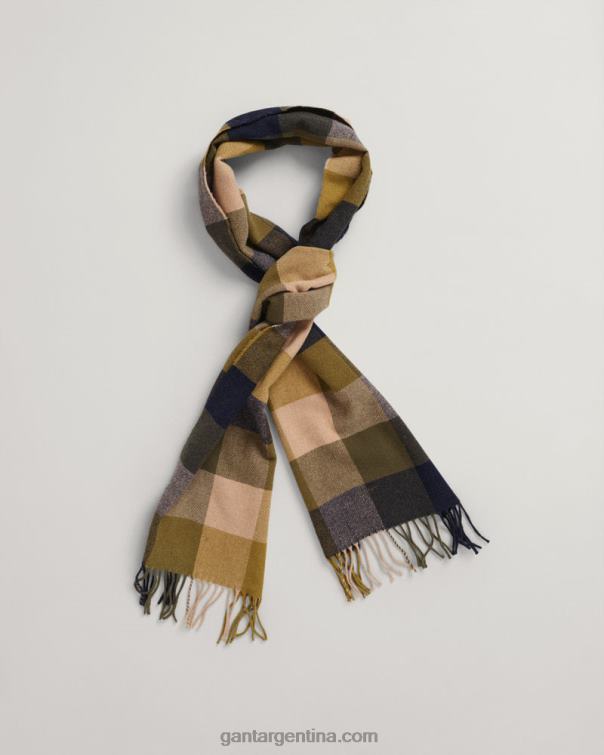 GANT hombres pera de otoño bufanda a cuadros P0P02571