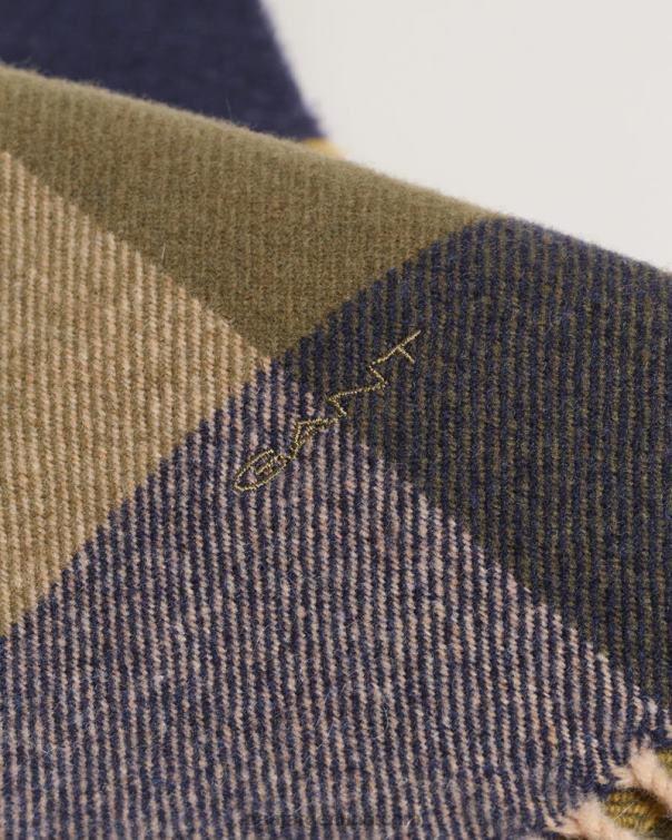 GANT hombres pera de otoño bufanda a cuadros P0P02571