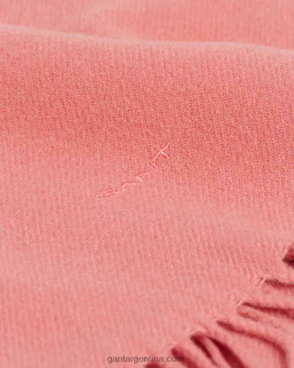 GANT hombres rosa terracota bufanda de lana maciza P0P02565