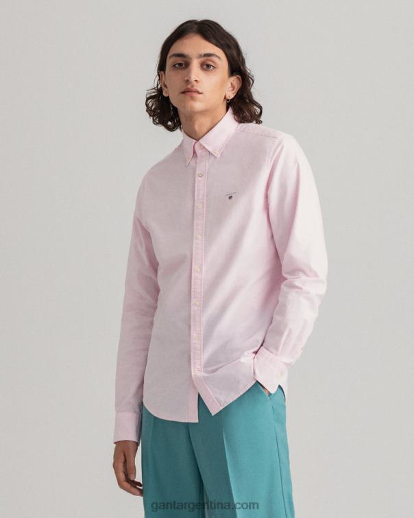 GANT hombres Rosa claro camisa oxford de corte slim P0P0239