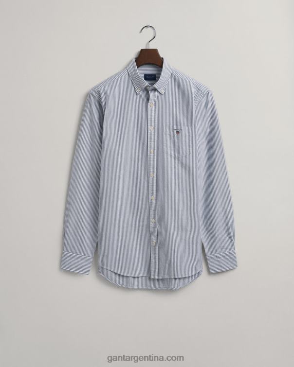 GANT hombres azul persa camisa oxford de corte regular P0P0251