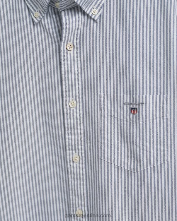 GANT hombres azul persa camisa oxford de corte regular P0P0251