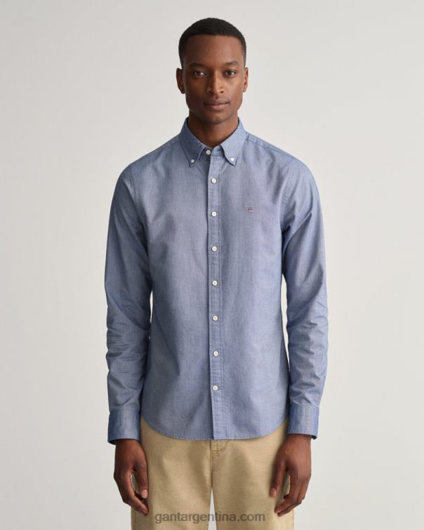 GANT hombres azul persa camisa oxford de corte slim P0P0244