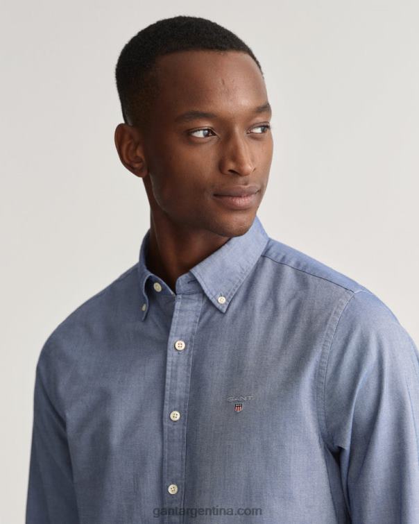 GANT hombres azul persa camisa oxford de corte slim P0P0244