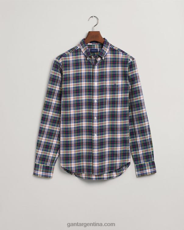 GANT hombres azul persa camisa regular fit cuadros tartán P0P0211