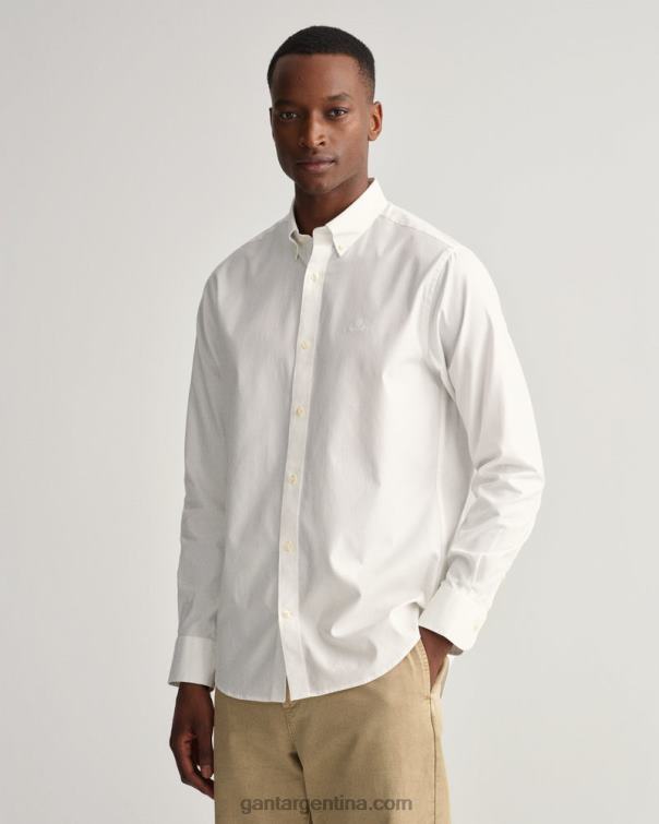GANT hombres blanco camisa oxford de corte regular P0P0288