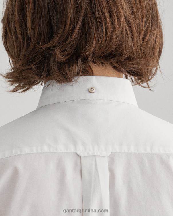 GANT hombres blanco camisa regular fit de paño fino P0P0265