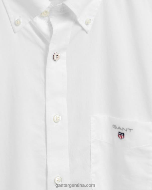 GANT hombres blanco camisa regular fit de paño fino P0P0265