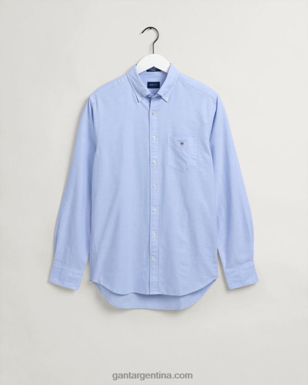 GANT hombres capri azul camisa oxford de corte estándar P0P0225