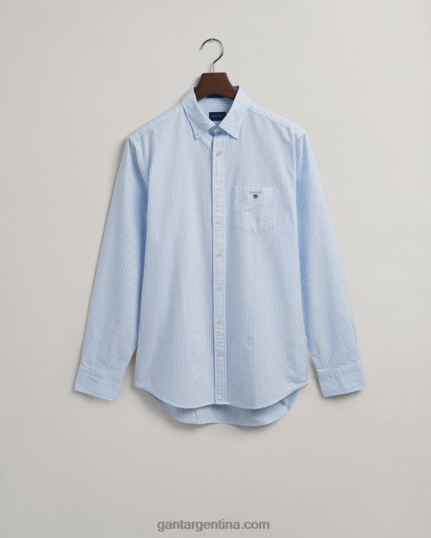 GANT hombres capri azul camisa oxford de corte regular P0P0285