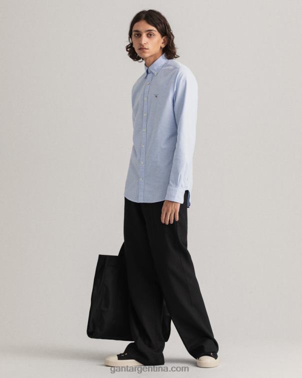 GANT hombres capri azul camisa oxford de corte slim P0P0229