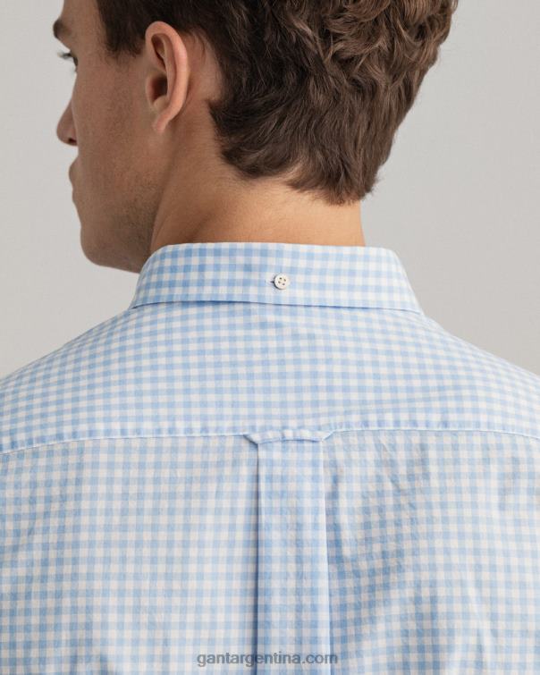 GANT hombres capri azul camisa regular fit de paño vichy P0P0270