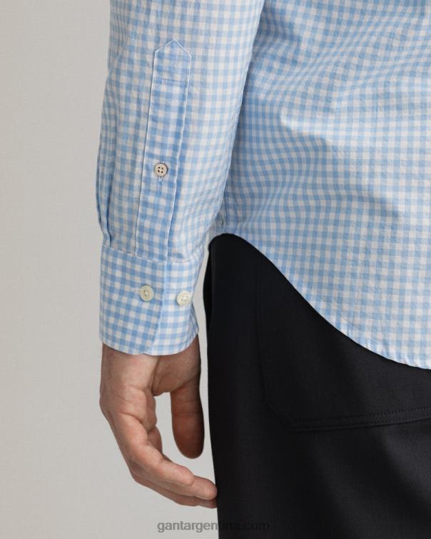 GANT hombres capri azul camisa regular fit de paño vichy P0P0270
