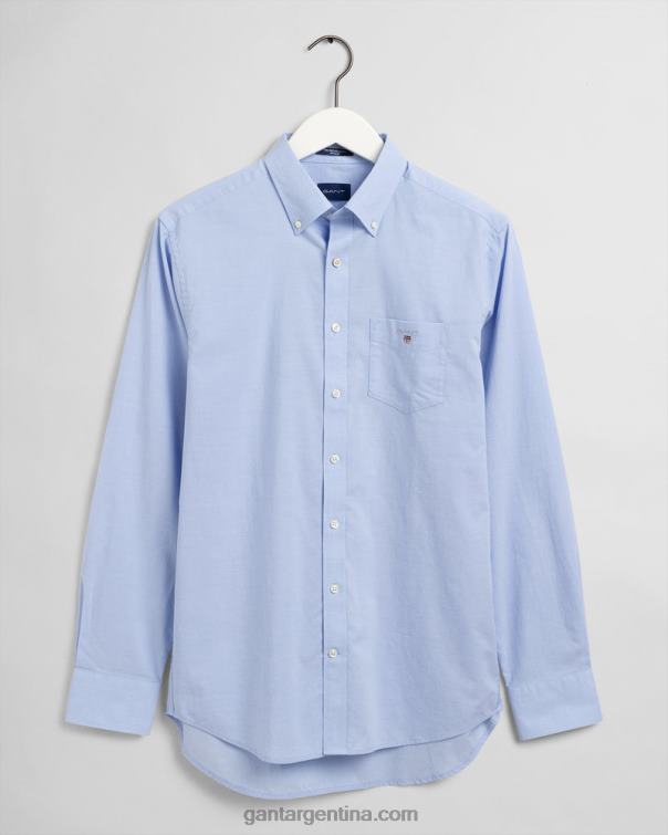 GANT hombres hamptons azul camisa regular fit de paño fino P0P0286