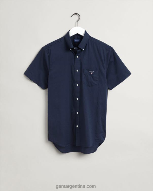GANT hombres marina camisa regular fit de manga corta P0P0292