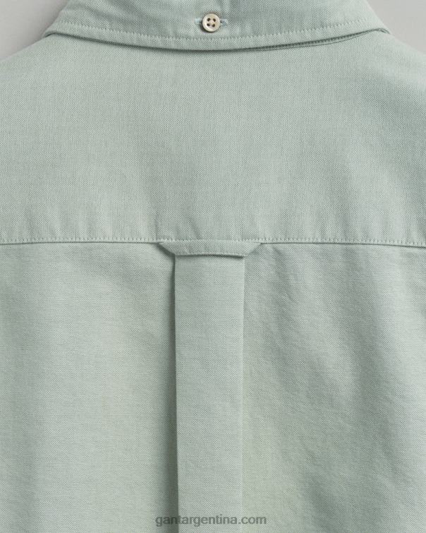 GANT hombres verde eucalipto camisa oxford de corte estándar P0P0235