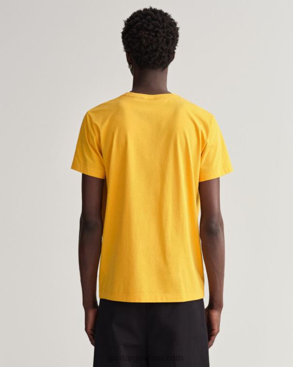 GANT hombres amarillo cítrico camiseta original P0P02179
