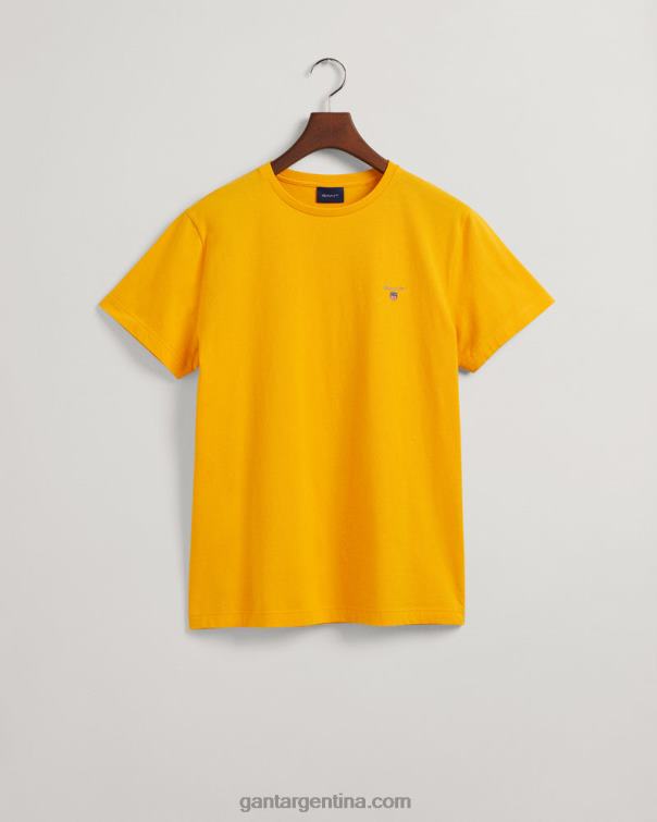 GANT hombres amarillo cítrico camiseta original P0P02179