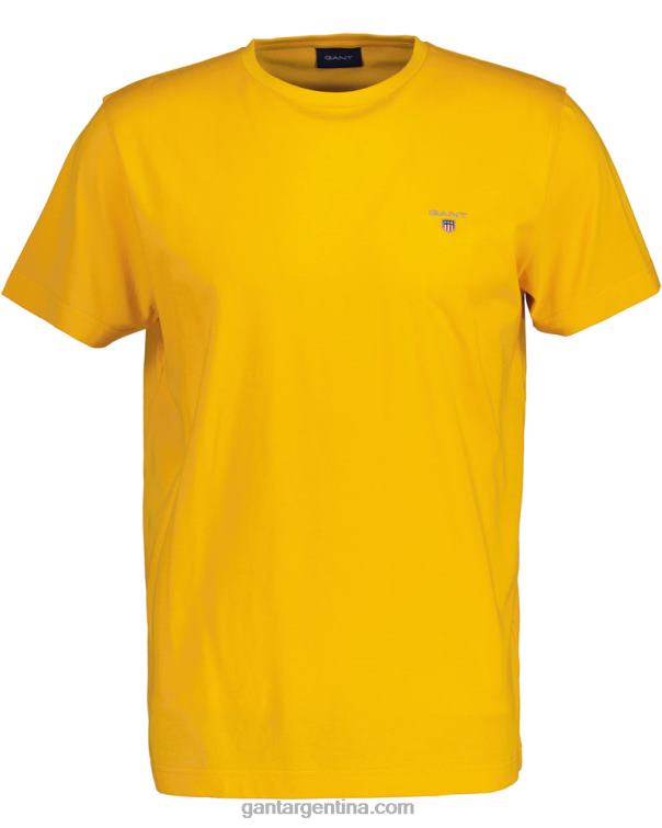 GANT hombres amarillo cítrico camiseta original P0P02179