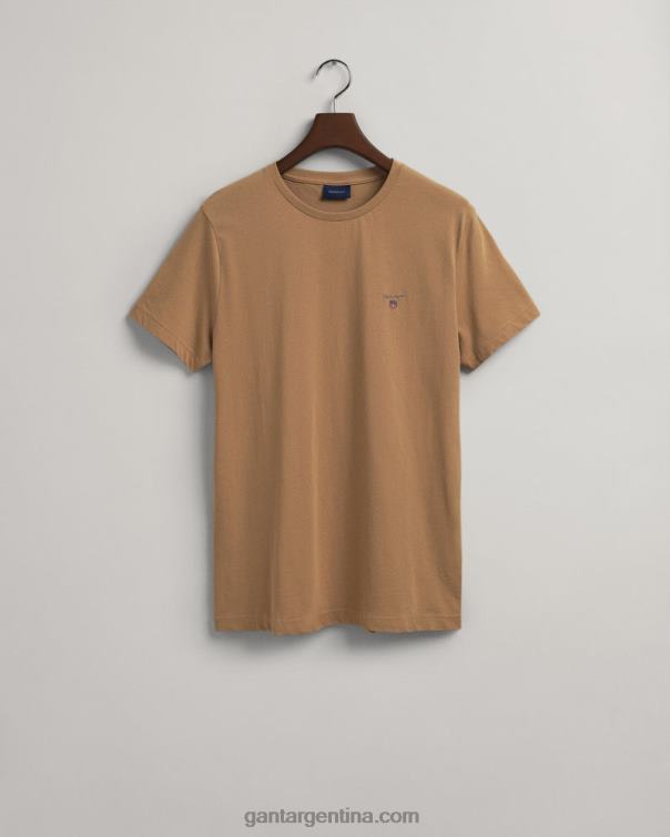 GANT hombres beige avellana camiseta original P0P02133