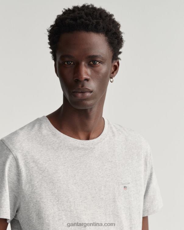 GANT hombres mezcla gris claro camiseta original P0P02173